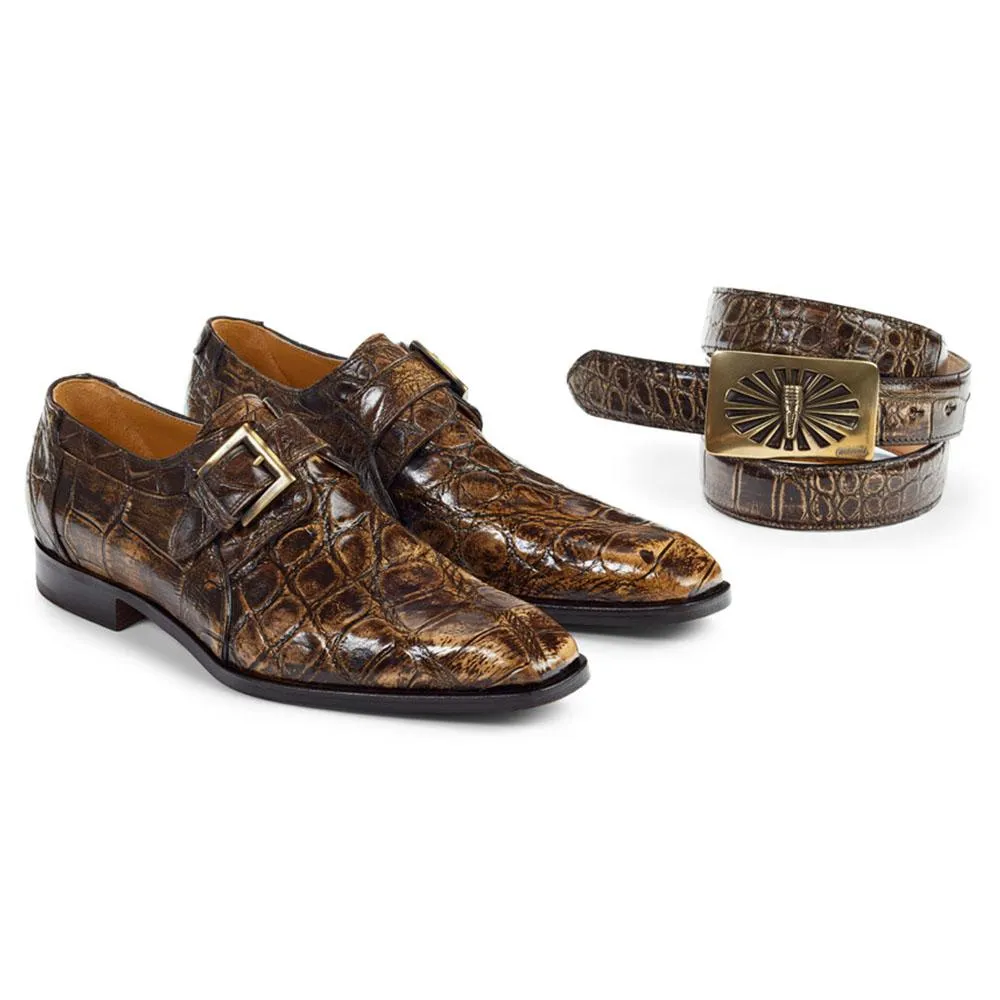 Mauri Men's Brown Exotic Hand-Painted Body Alligator Loafers 1002 (MA4403)