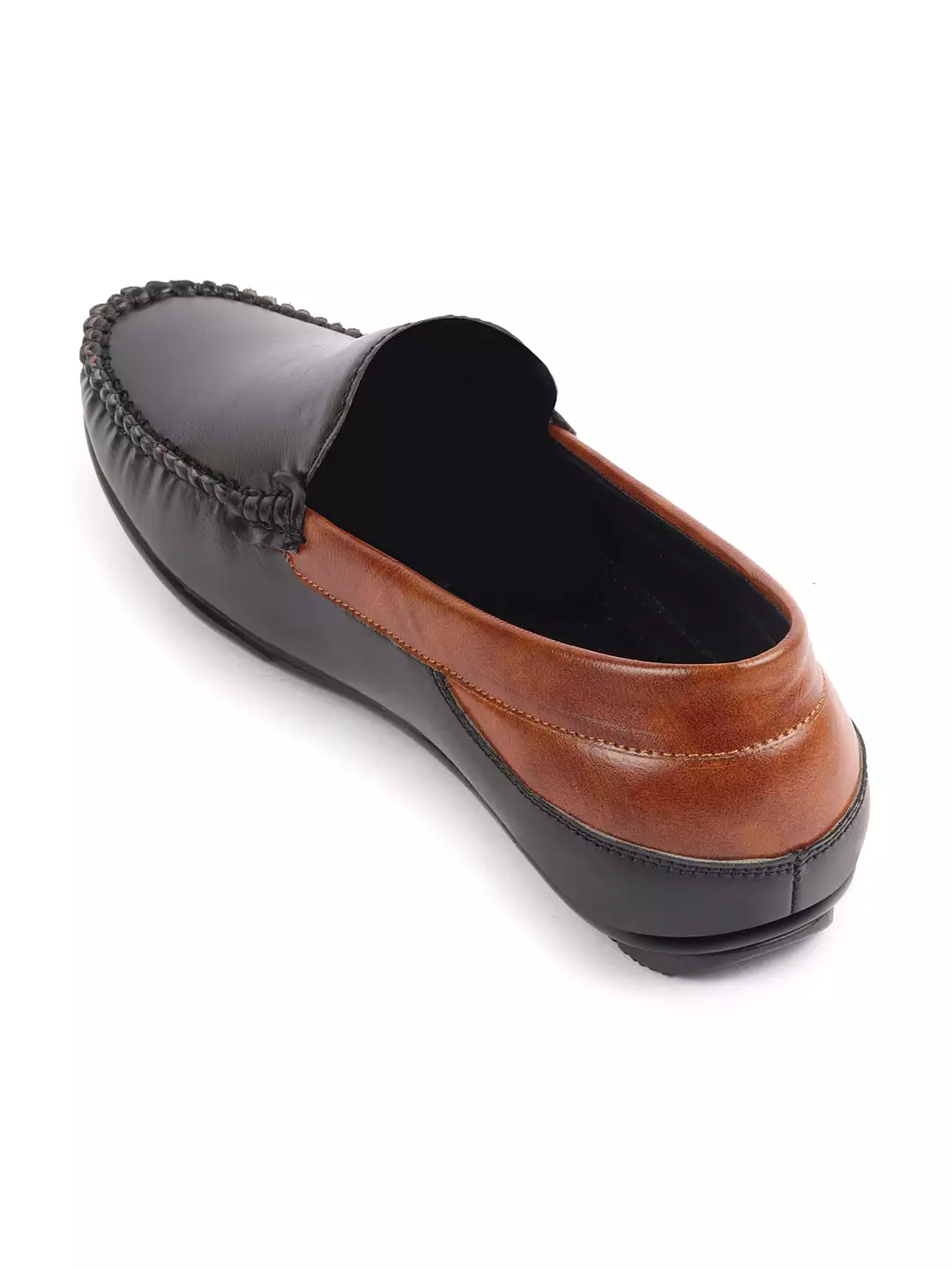 Men Black Casual Slip-On Loafers