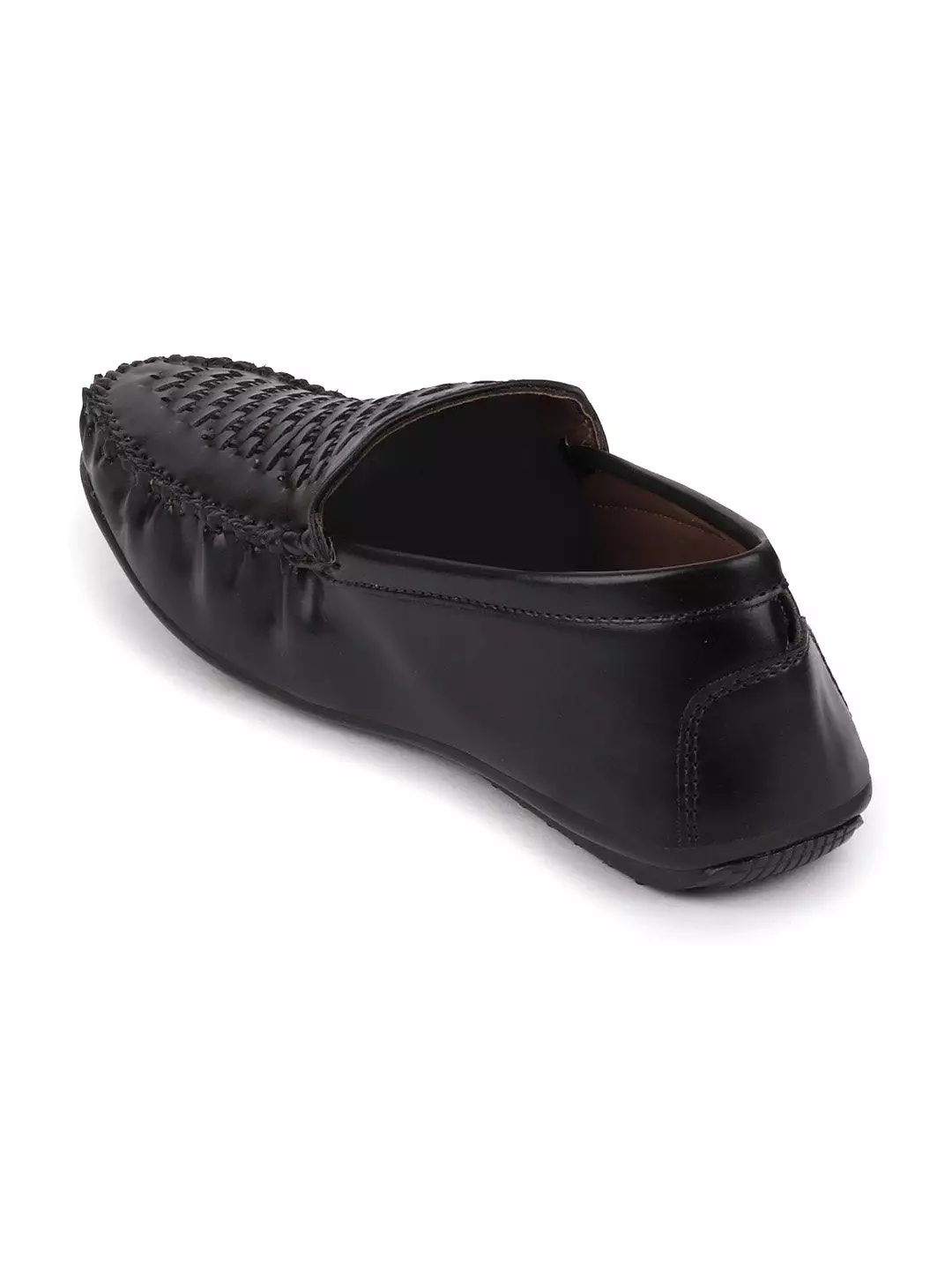 Men Black Casual Slip-On Loafers