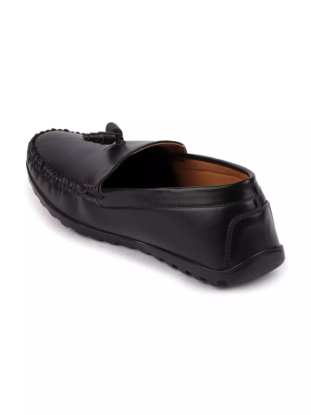 Men Black Casual Slip-On Loafers