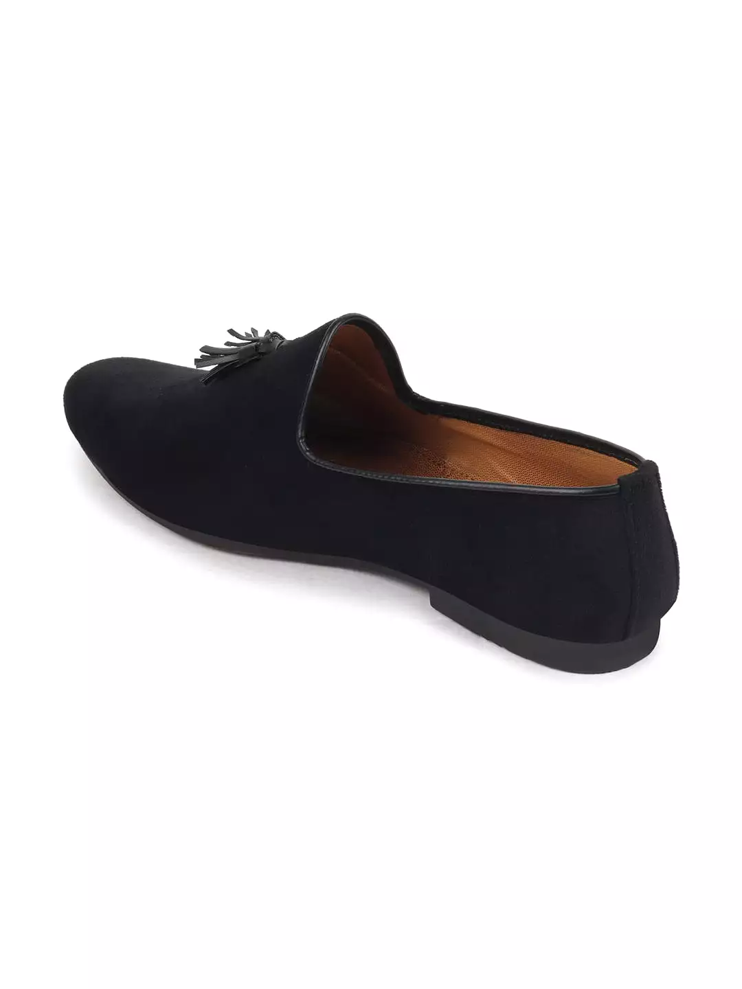 Men Black Velvet Party Loafers Slip On Casual Shoes