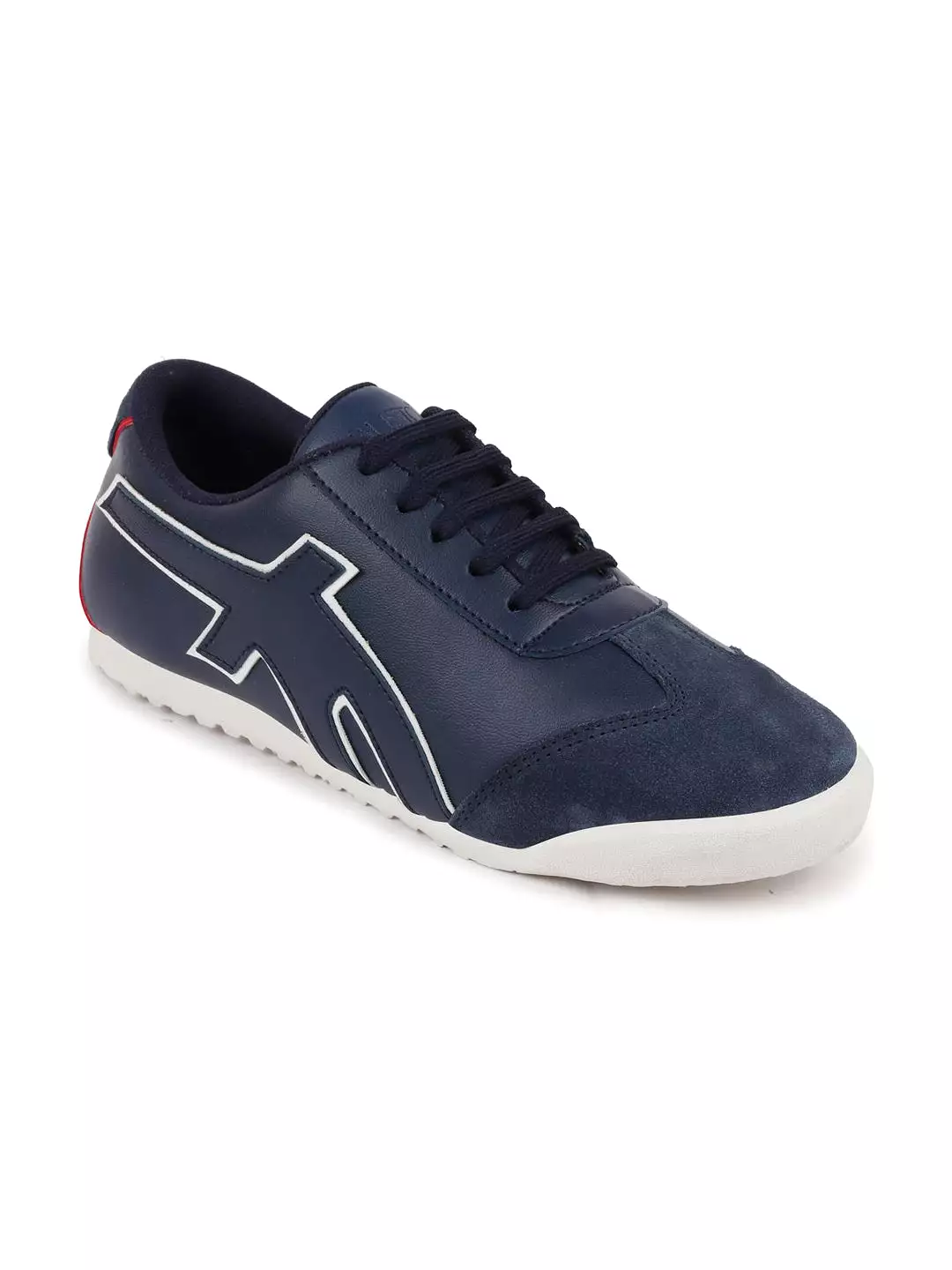 Men Blue Trendy Lace Up Sneakers