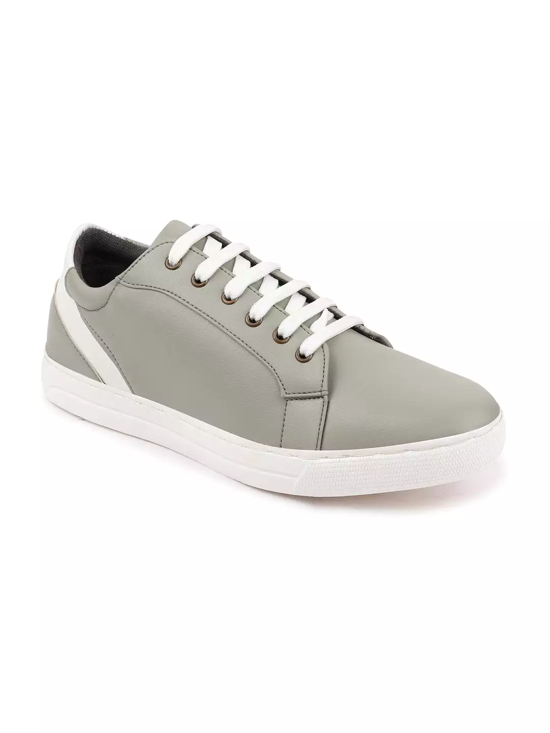 Men Grey Stylish Lace Up Sneakers