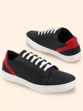 Men Navy Blue Stylish Lace Up Sneakers