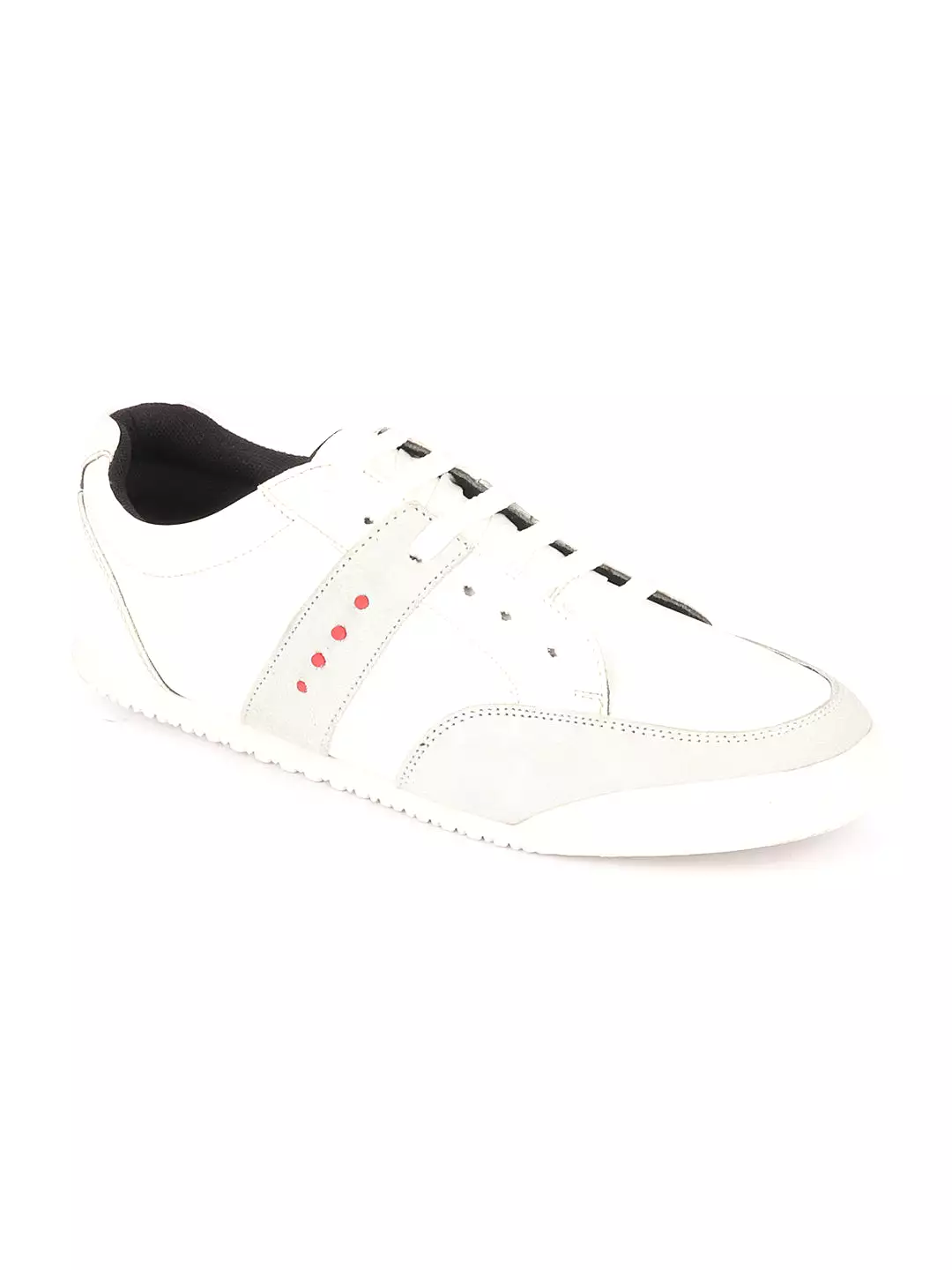 Men White Classic Super Light Upper Soft Suede Leather Strap Lace Up Sneakers Shoes