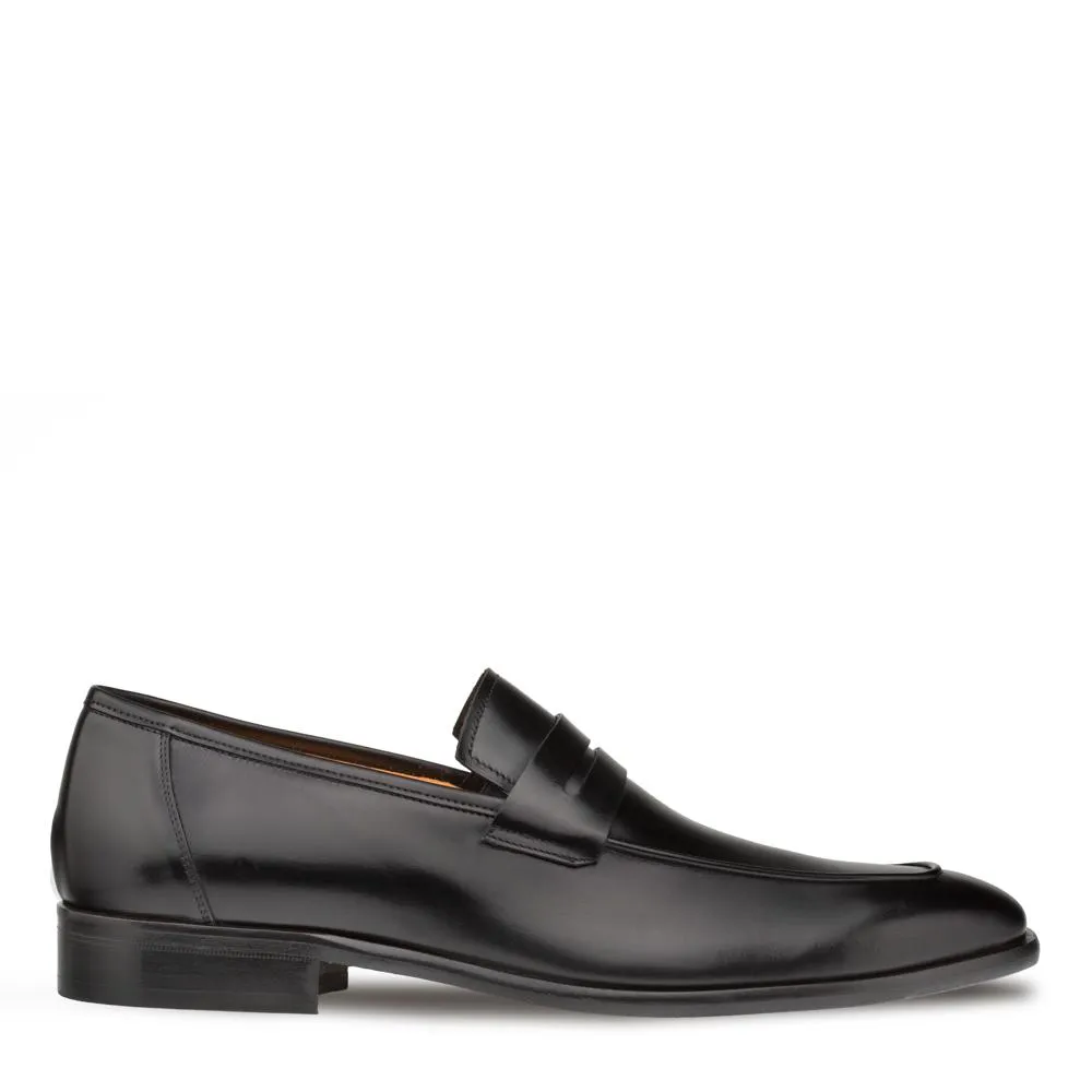 Mezlan E20243 Men's Shoes Black Calf-Skin Leather Penny Loafers (MZ3402)