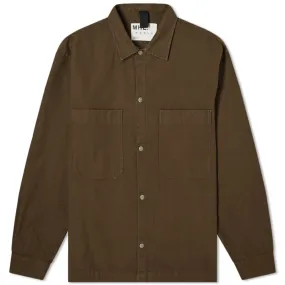 MHL. by Margaret Howell Offset Placket OvershirtBark