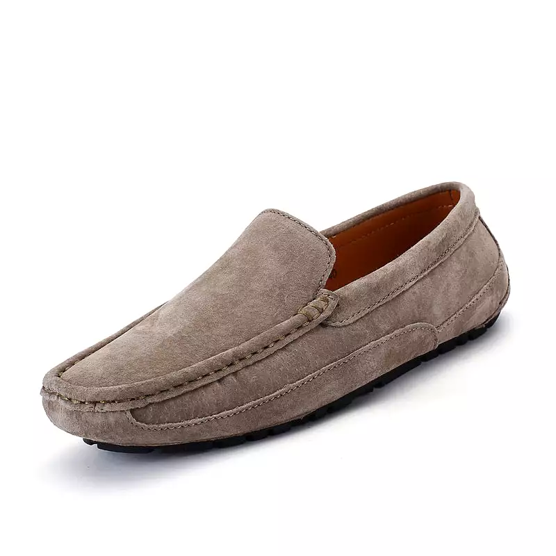 MIYAGINA Soft Moccasins Men Leather Loafers Flats Driving Shoes