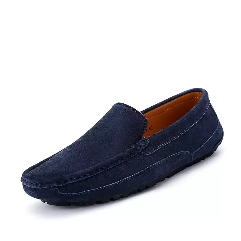 MIYAGINA Soft Moccasins Men Leather Loafers Flats Driving Shoes