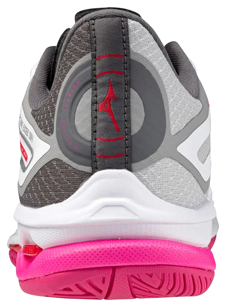 Mizuno Women's Wave Exceed Tour 6 AC - White/Radiant Red