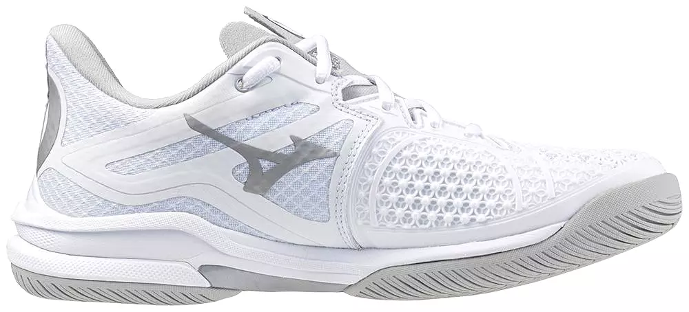 Mizuno Women's Wave Exceed Tour 6 AC - White/Silver