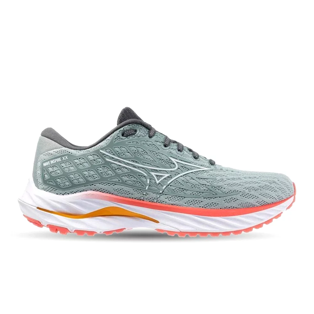 Mizuno Women's Wave Inspire 20 - Grey Mist/White