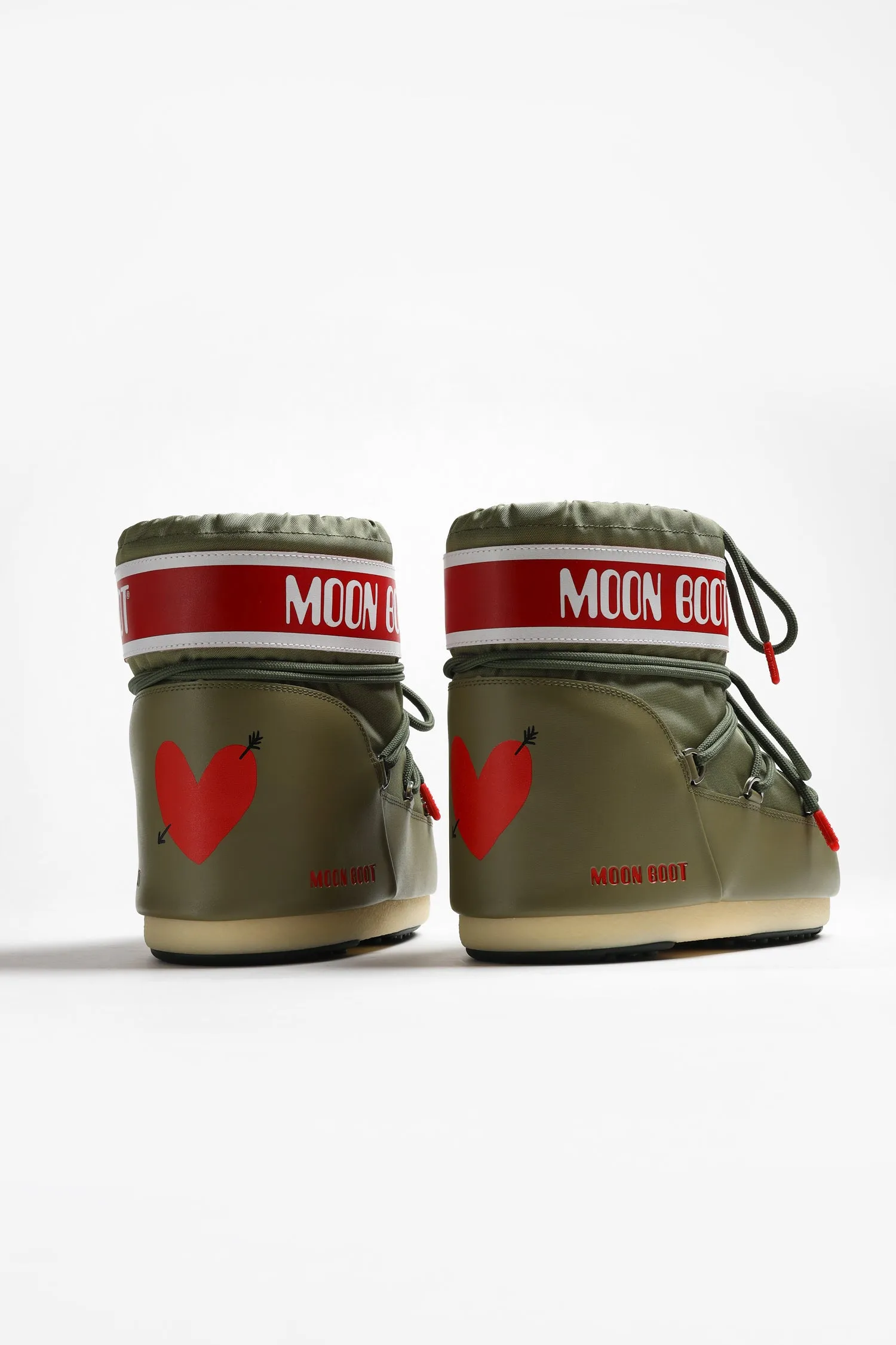 Moon Boot Icon Low 'Heart' in Khaki