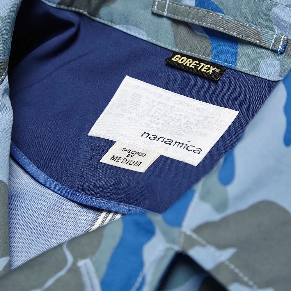 Nanamica Gore-Tex Soutien Collar CoatBlue Camo