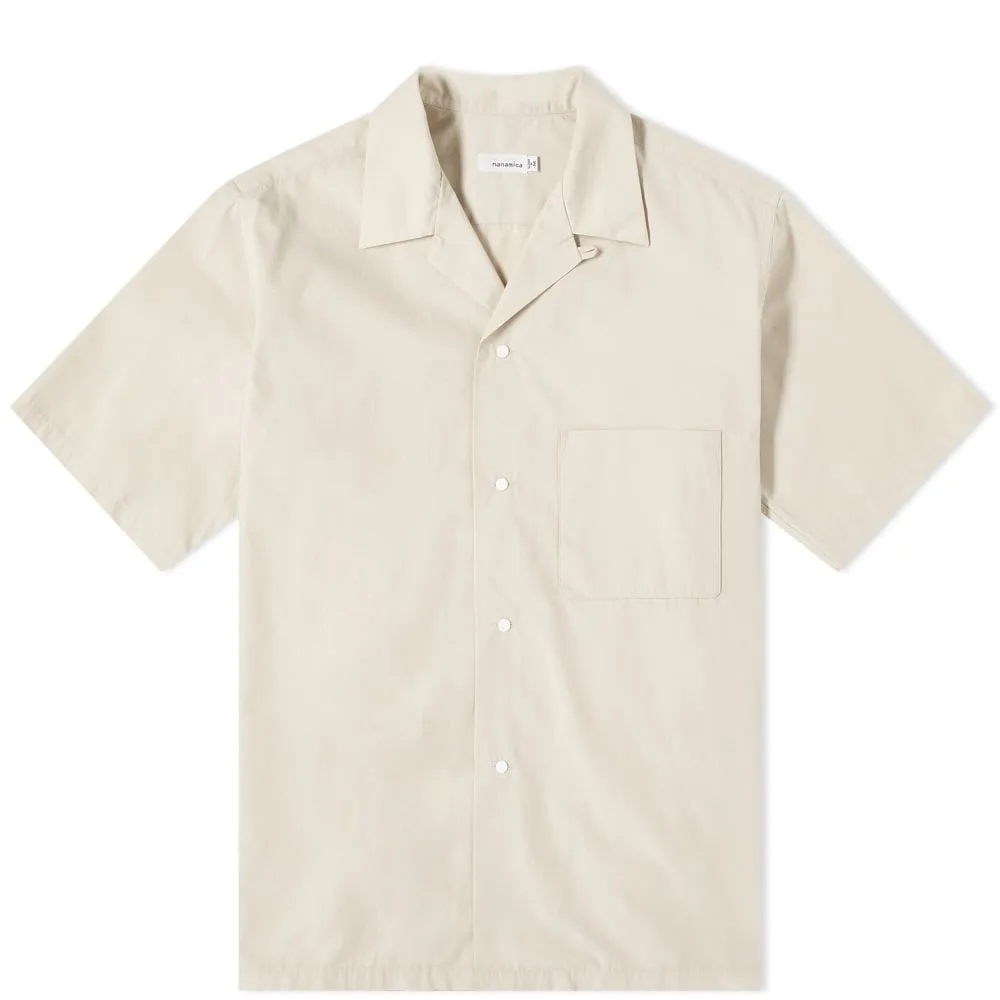 Nanamica Open Collar Wind ShirtNatural