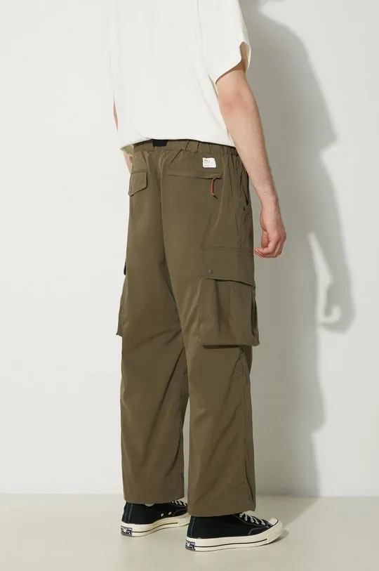 Nanga trousers Hinoc Ripstop Field Cargo Pants men's green color NW2411.1I700.A