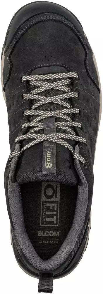 Oboz Men's Sypes Low Leather Waterproof Shoe - Lava Rock