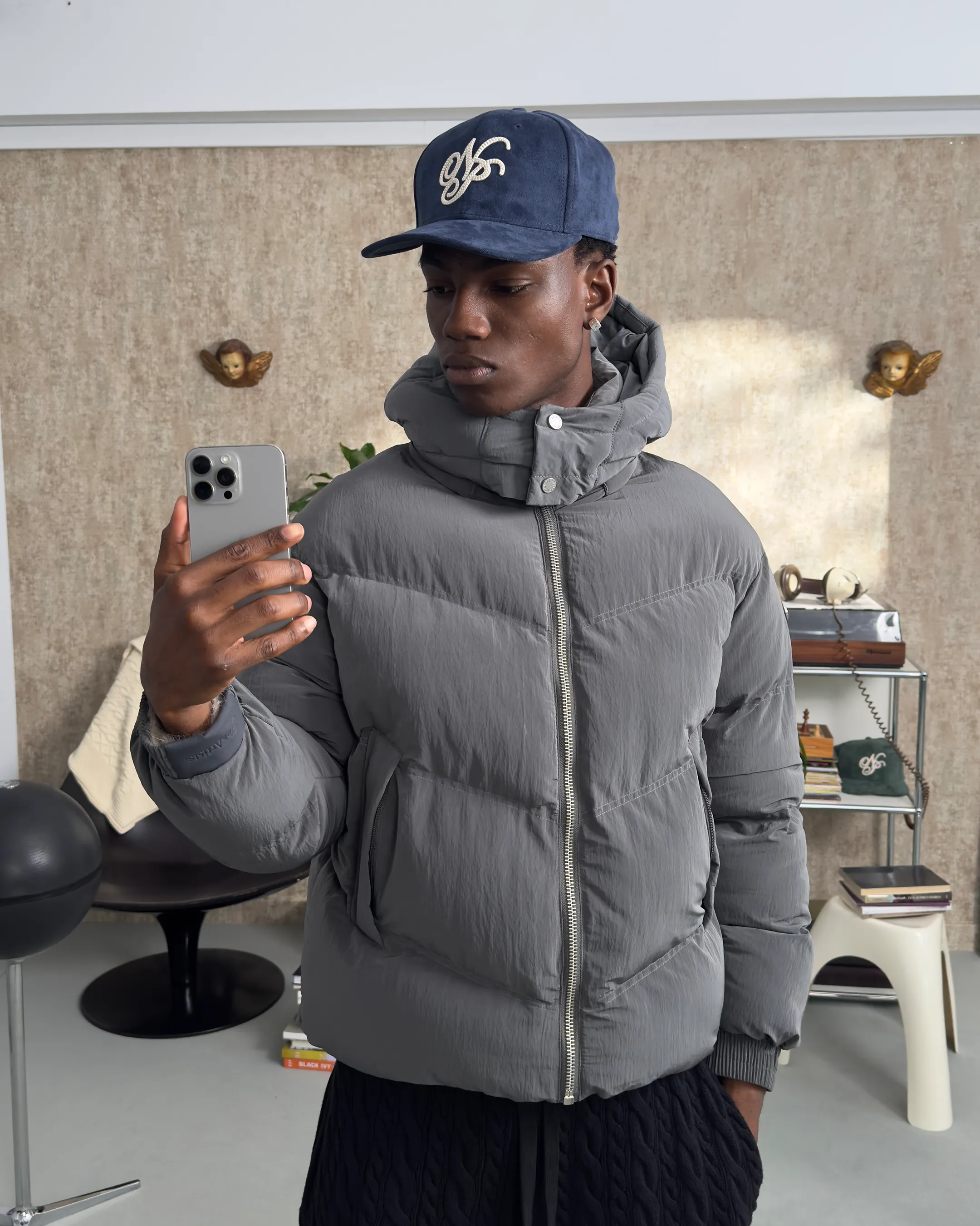 OG PUFFER JACKET GREY