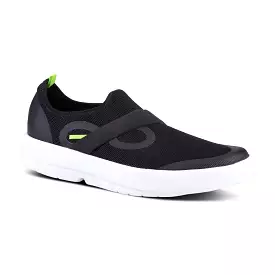 Oofos Men's Oomg Low Active Recovery Shoe - White & Black