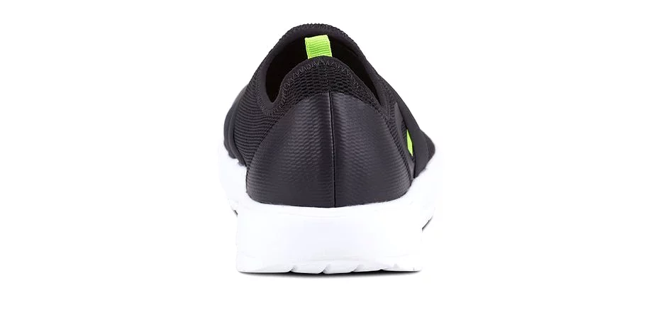 Oofos Men's Oomg Low Active Recovery Shoe - White & Black