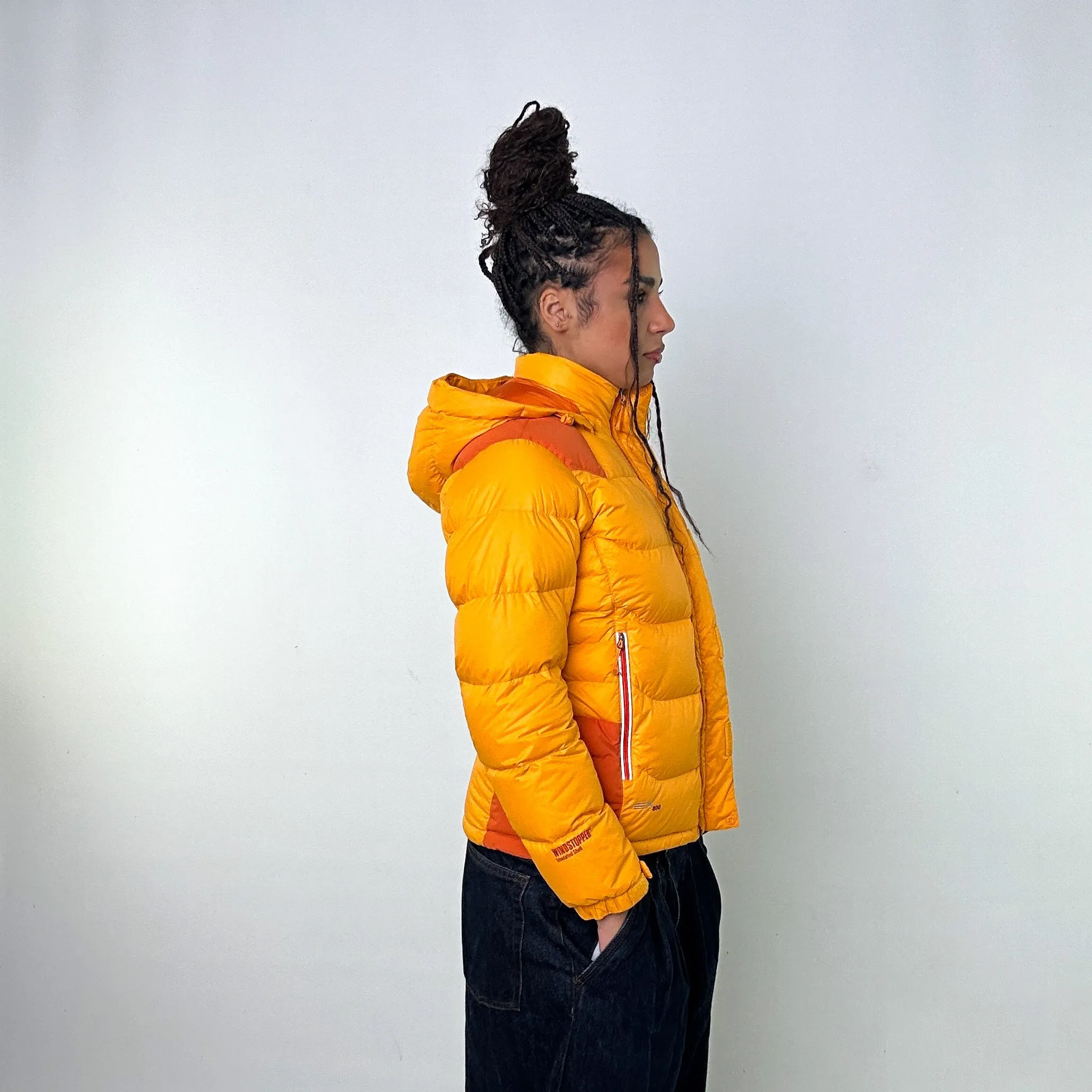 Orange y2ks Mont Bell EX 800 Puffer Jacket Coat (S)