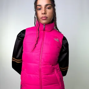 Pink y2ks The North Face 700 Series Puffer Jacket Coat Gilet (XS)