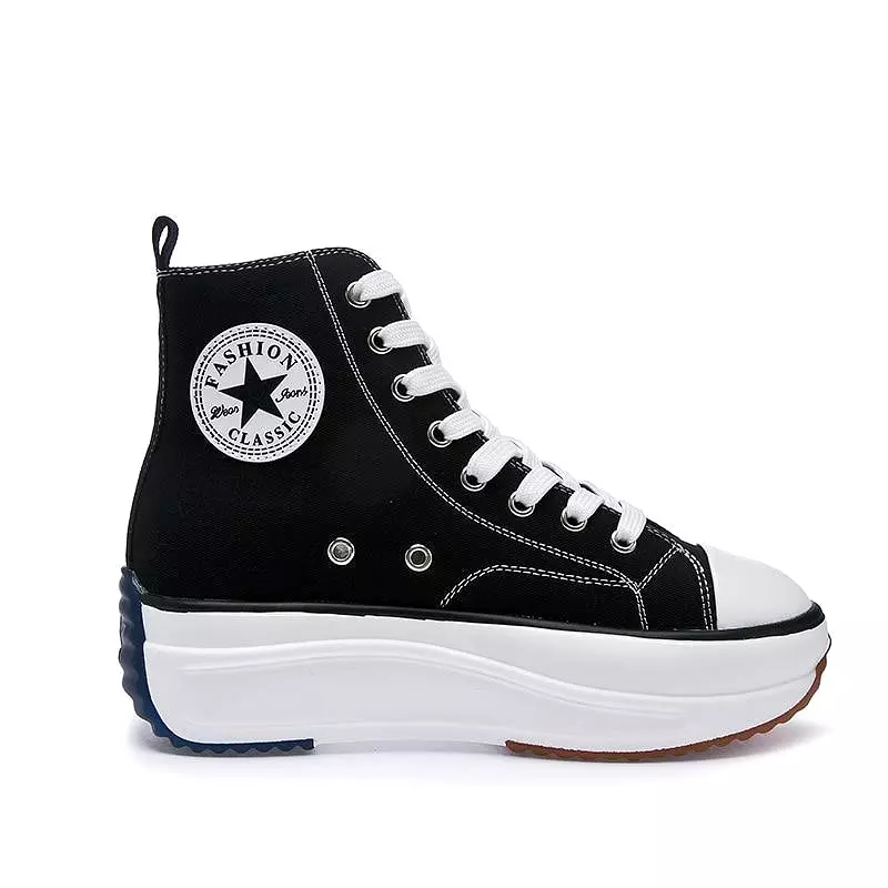 Platform Canvas Sneakers For Women  Trainers