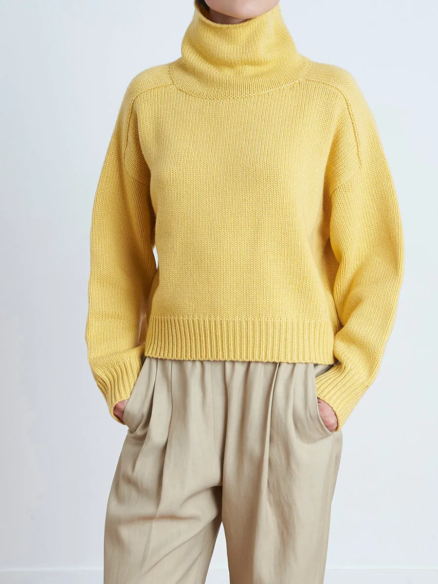 Procida Wool Blend Turtle Neck Sweater