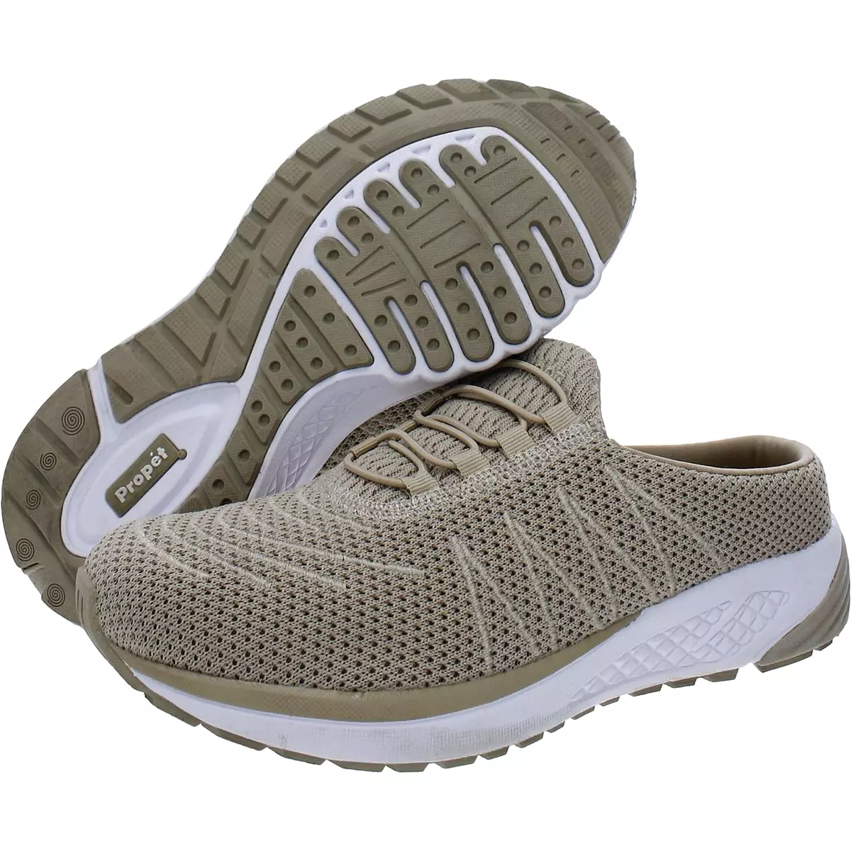 Propet Womens Tour Knit Slide Knit Ortholite Slip-On Sneakers