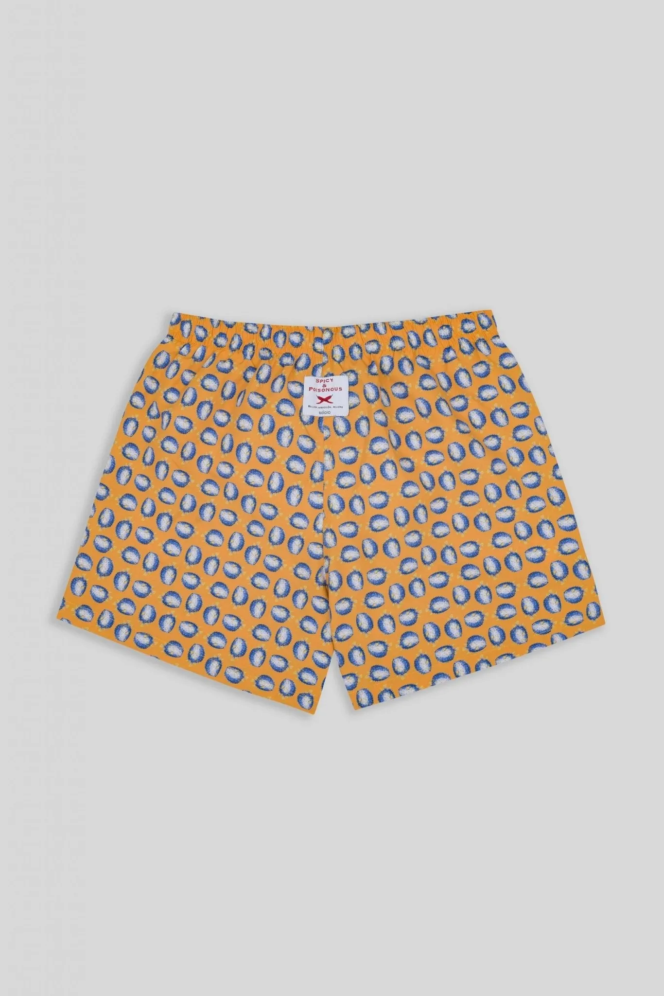 puffer fish orange swimsuit