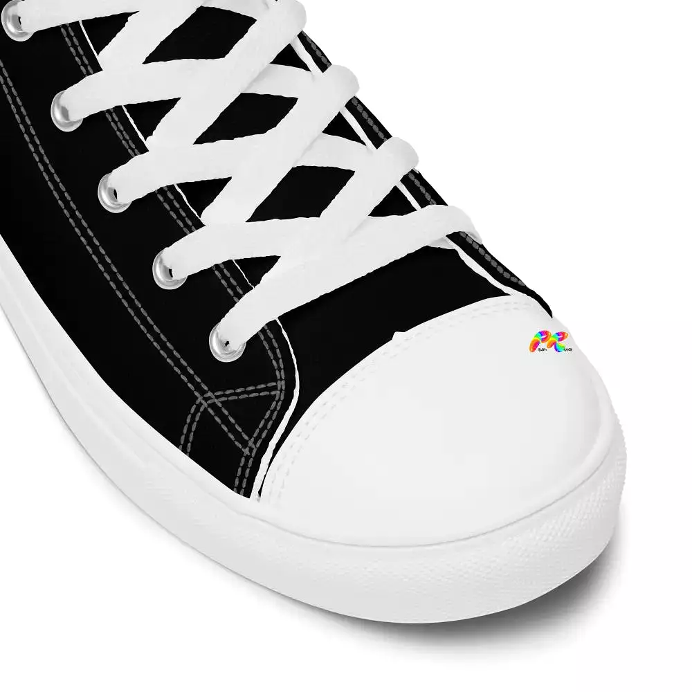 Rainbow Eye Women’s High Top Canvas Shoes