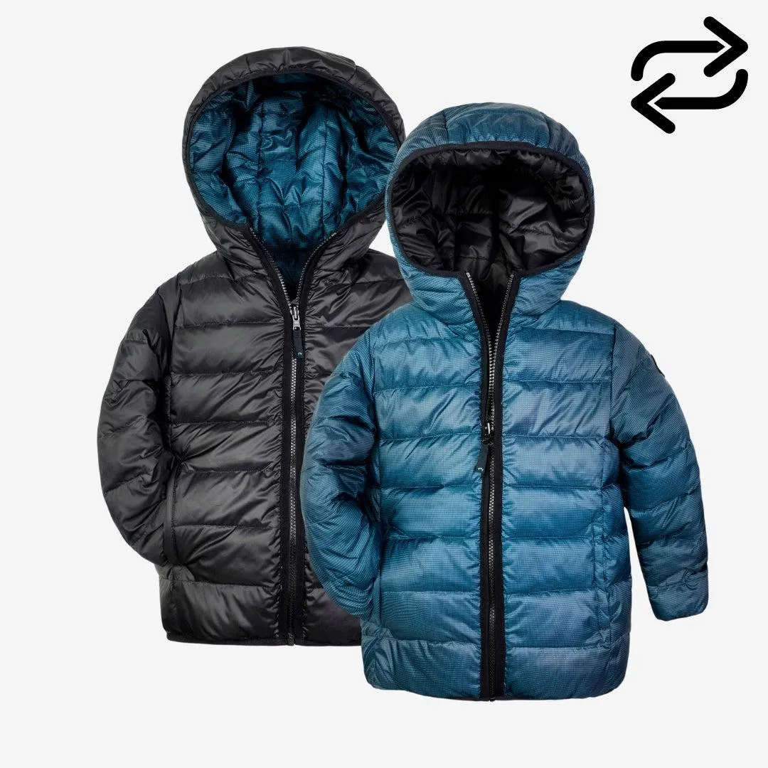 Reversible Puffer | Blue Wave