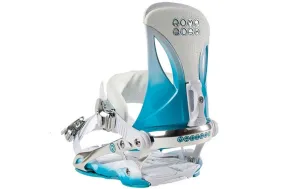 Rome Madison Women's Snowboard Binding 2012 Aqua/White S/M