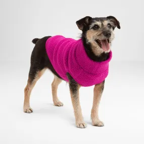 Rover Sherpa Dog Coat S - Fuchsia Purple