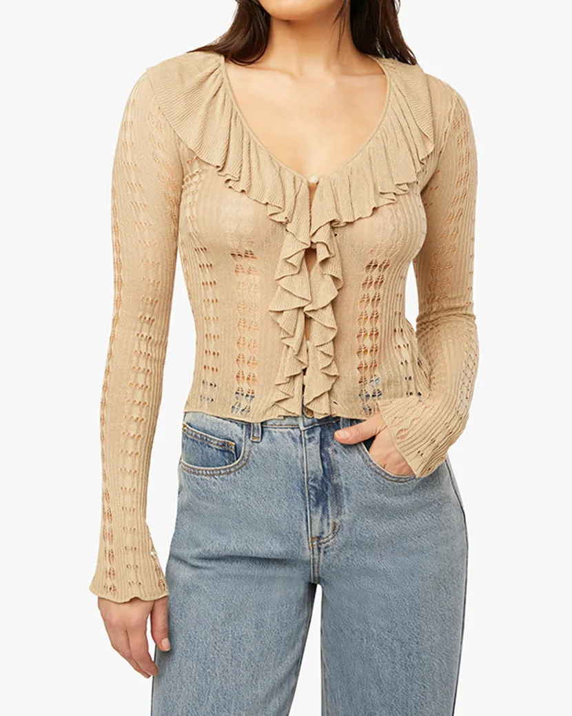 Ruffle Sweater | Safari