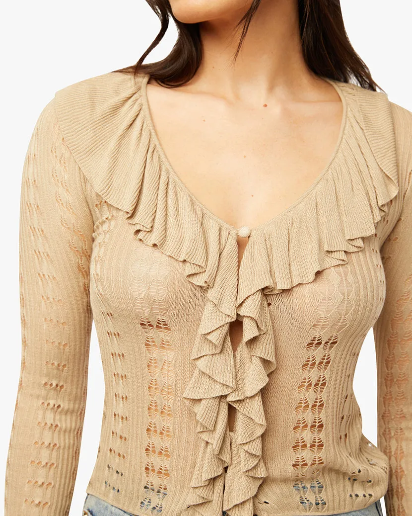 Ruffle Sweater | Safari