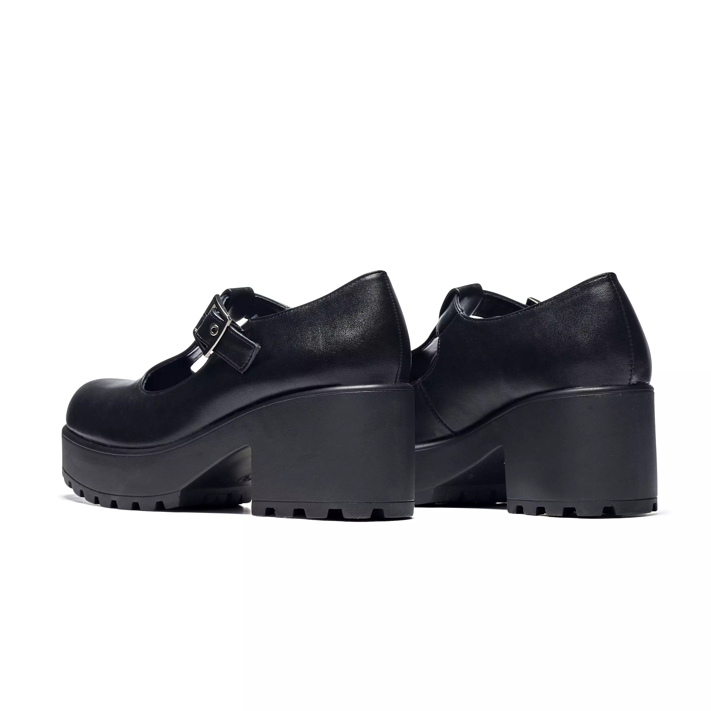 SAI Black Mary Jane Shoes 'Faux Leather Edition'