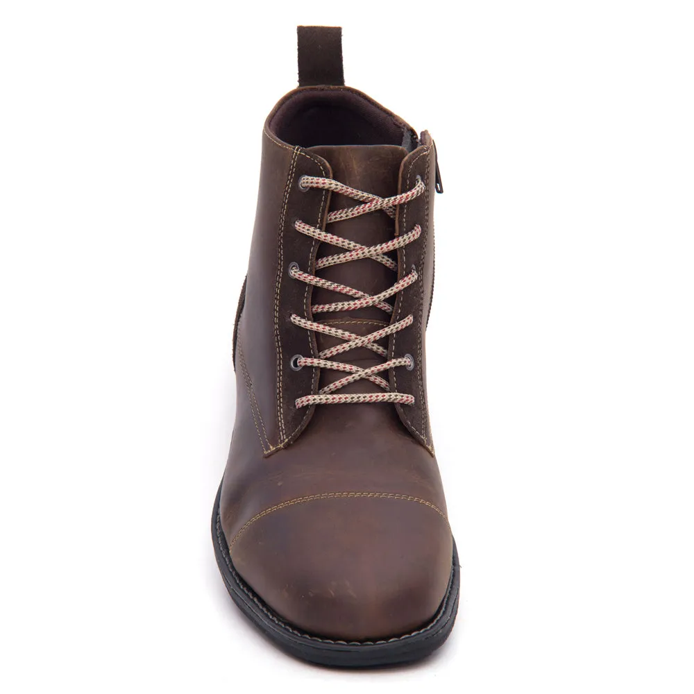 Sandro Moscoloni Eugene 6 eyelet straight tip boot brown