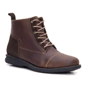 Sandro Moscoloni Eugene 6 eyelet straight tip boot brown