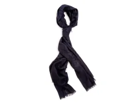 Scarf Diamond Pattern Navy