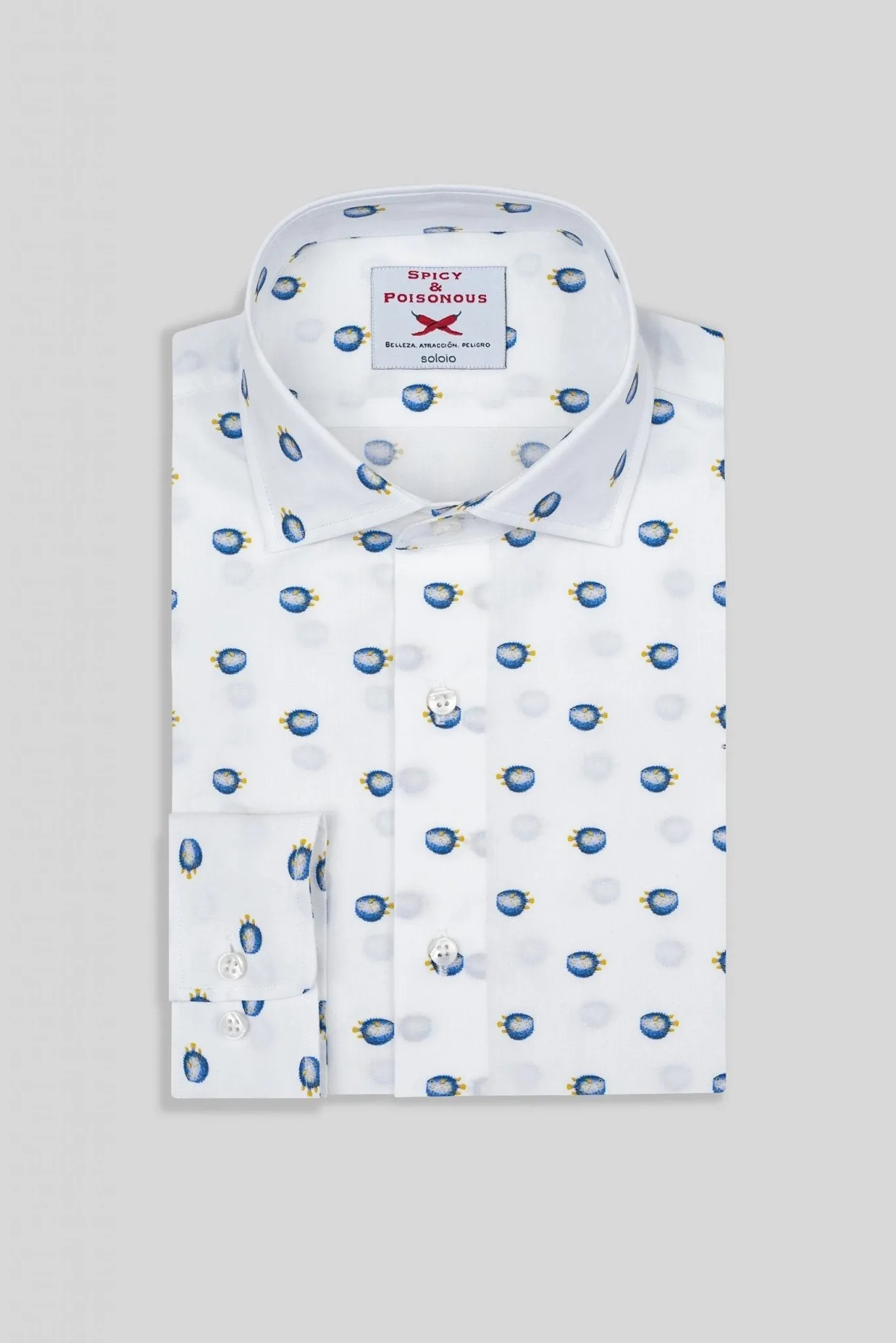 separated puffer fish cotton shirt