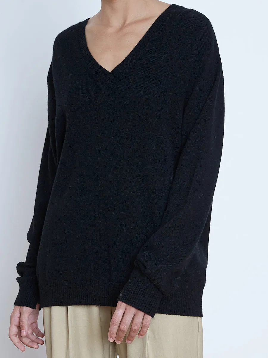 Serafini Unisex Cashmere V-neck Sweater