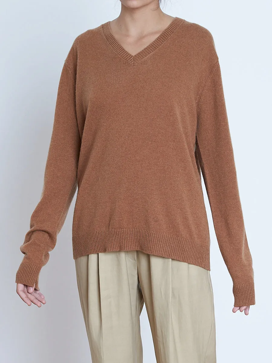 Serafini Unisex Cashmere V-neck Sweater