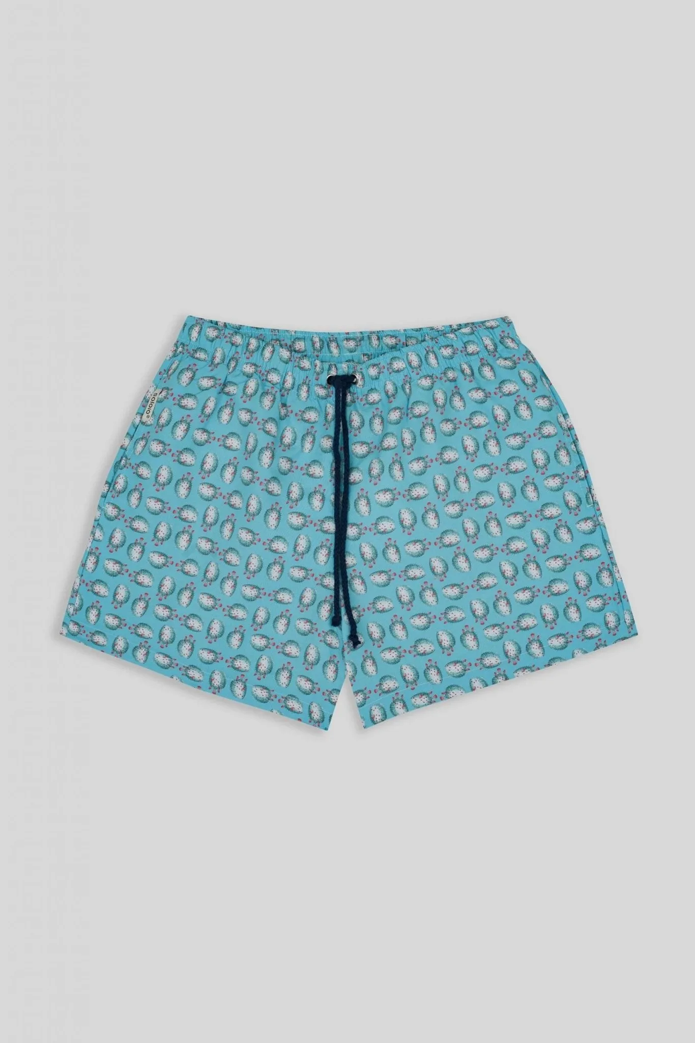 swimsuit puffer fish turquoise