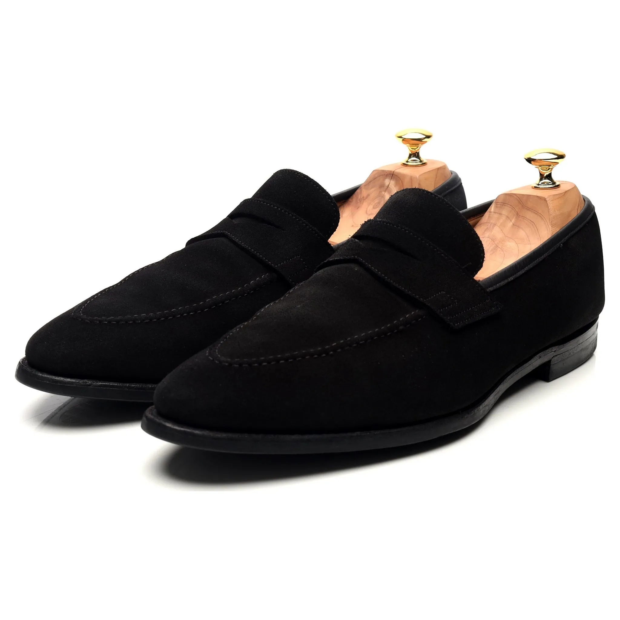 'Sydney' Black Suede Loafers UK 11 E