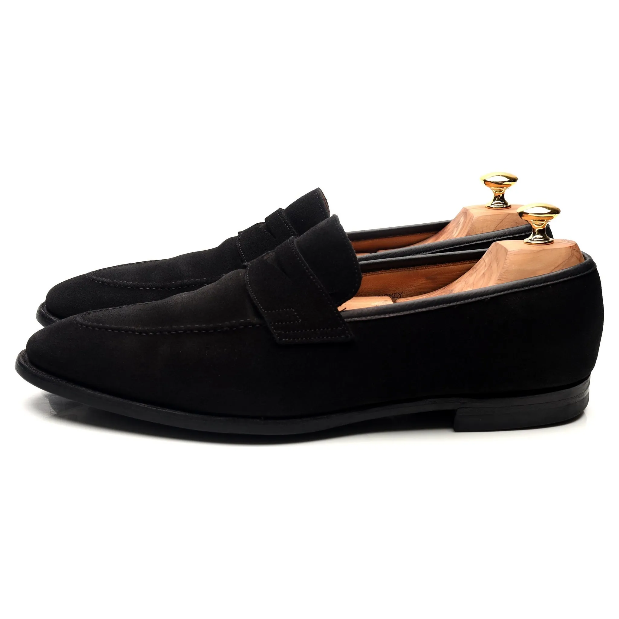 'Sydney' Black Suede Loafers UK 11 E