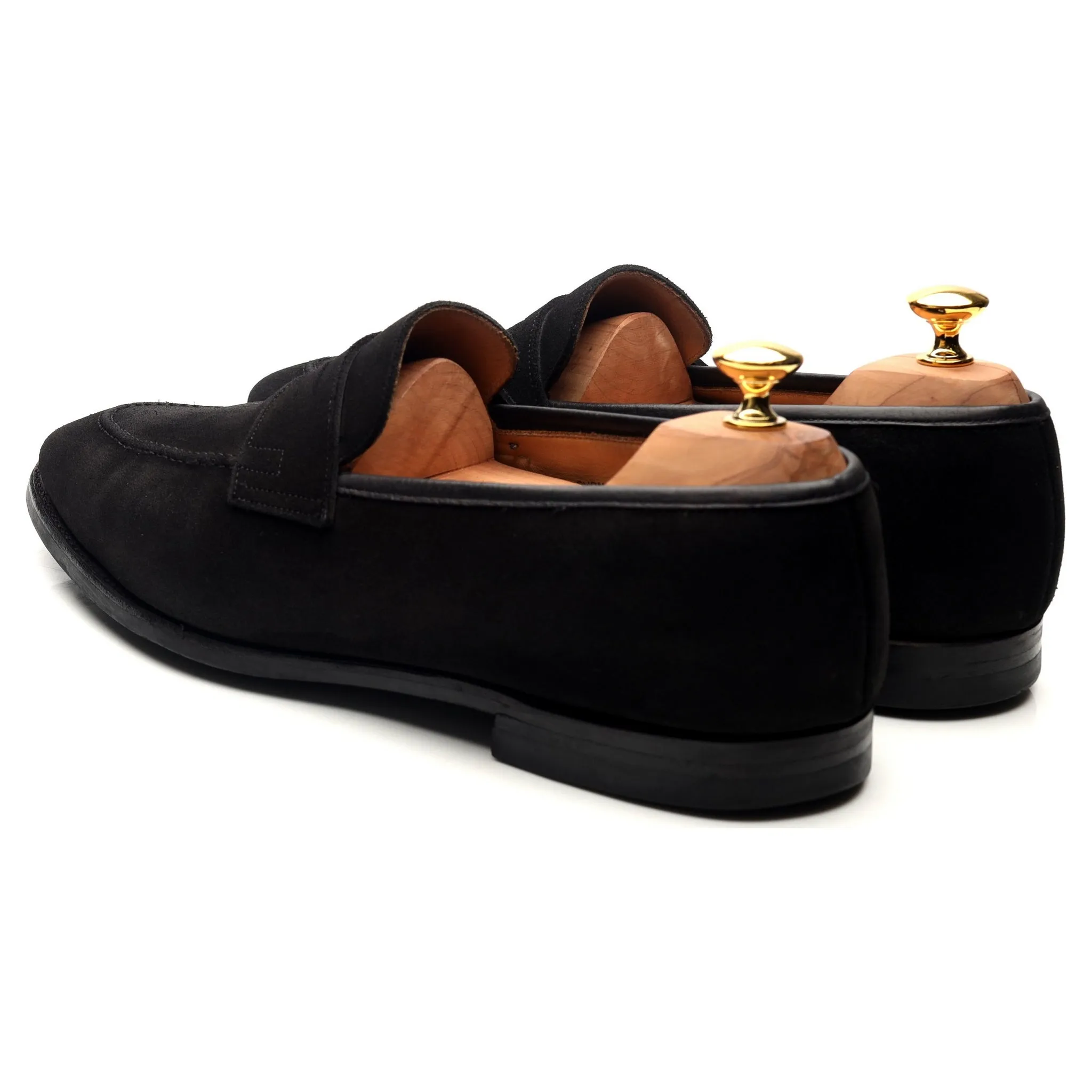 'Sydney' Black Suede Loafers UK 11 E