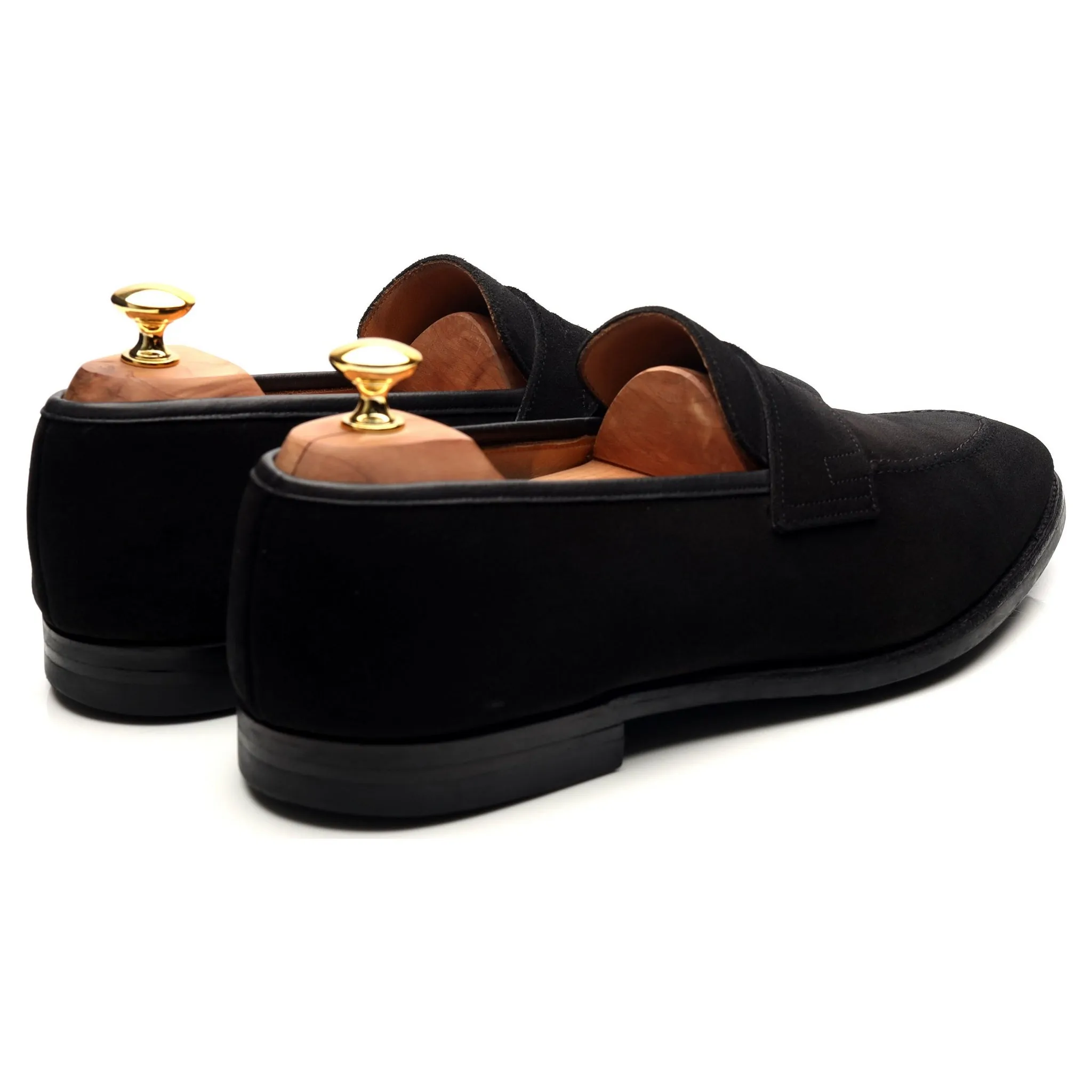 'Sydney' Black Suede Loafers UK 11 E