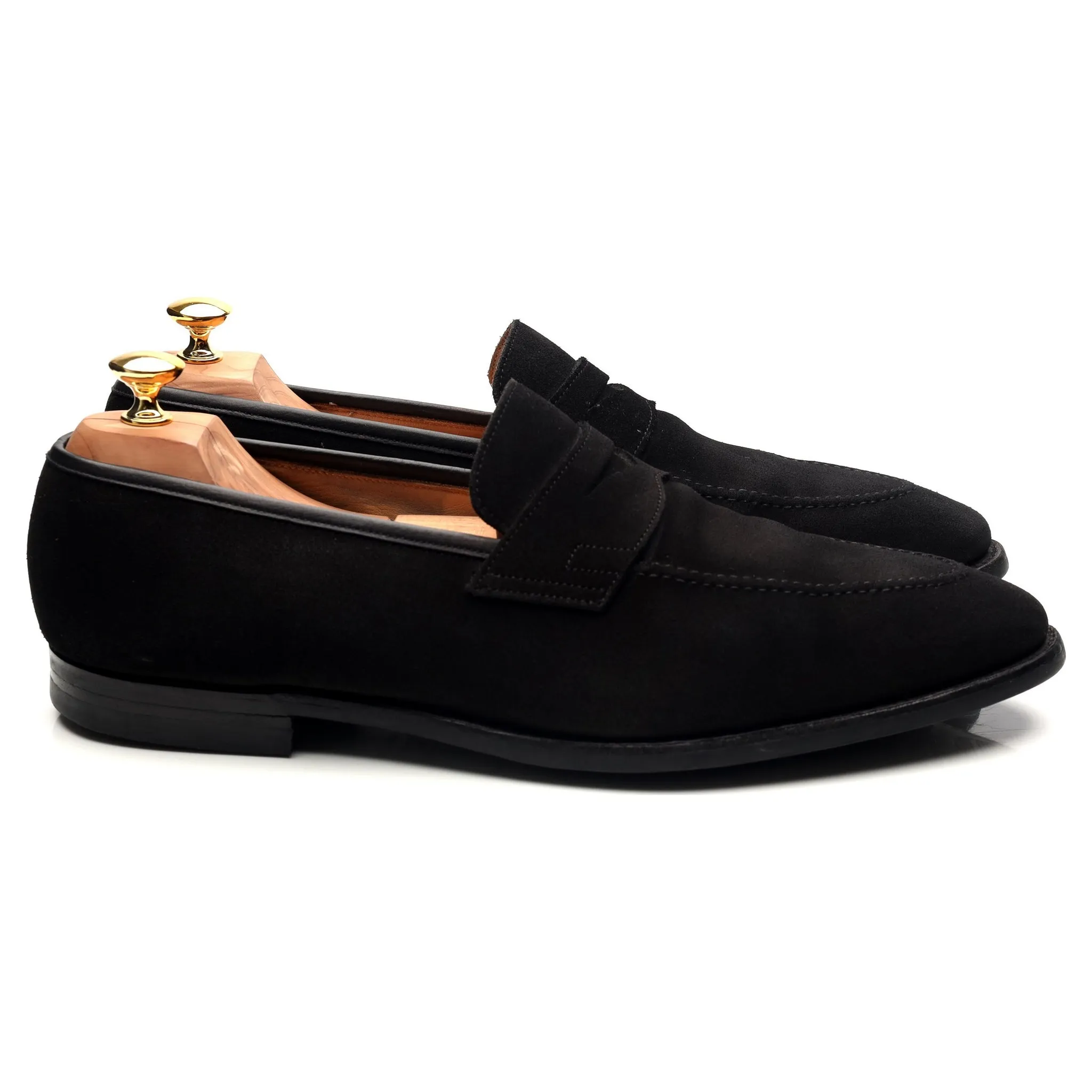 'Sydney' Black Suede Loafers UK 11 E