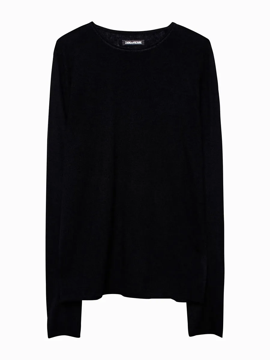 Teiss Cashmere Sweater in Black